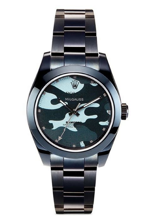 rolex milgauss camouflage|rolex milgauss price chart.